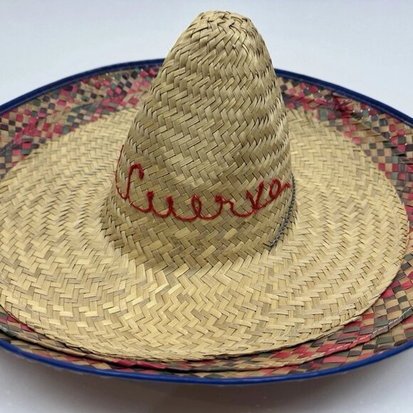 Authentic Jose Cuervo Tequila Straw Sombrero Adult Mexican Hat NEW Cinco De Mayo - Picture 4 of 11
